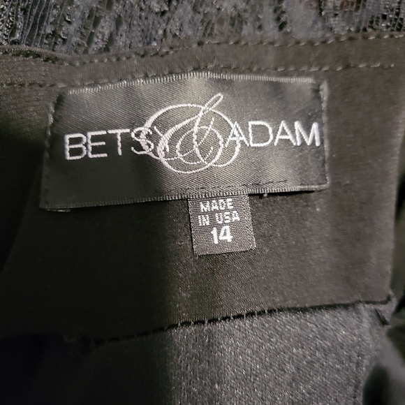 Betsy & Adam Black Party Dress (14) - AF0403 - Picture 3 of 3